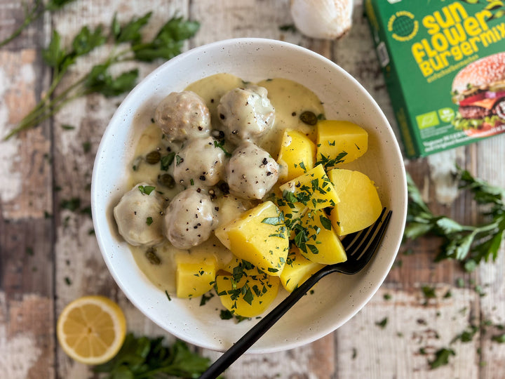 Königsberger Klopse vegan mit sunflowerBURGERMIX