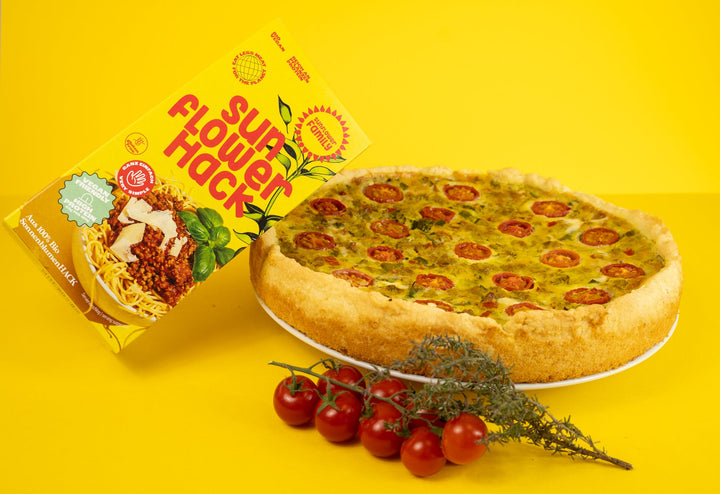 Sonnenblumen Quiche, vegetarisch