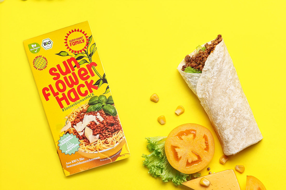 Tex-Mex-Burrito vegan mit SonnenblumenHACK