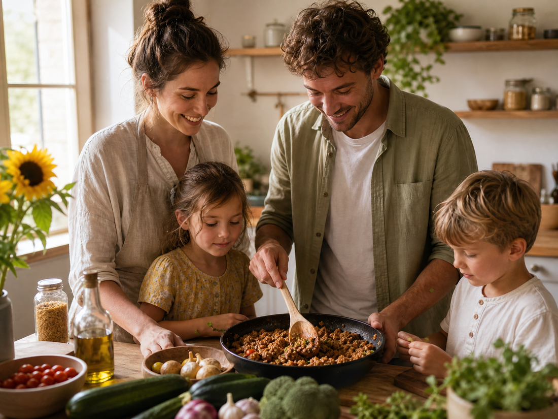 Familienküche mit gutem Gewissen: Kochen mit SonnenblumenHACK und Kids