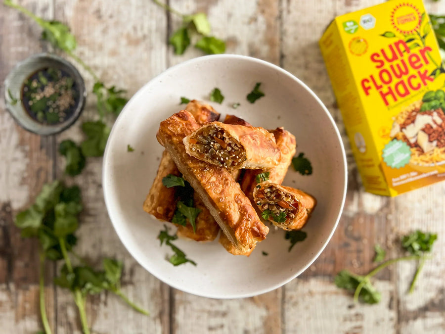 Frühlingsrollen vegan mit sunflowerHACK