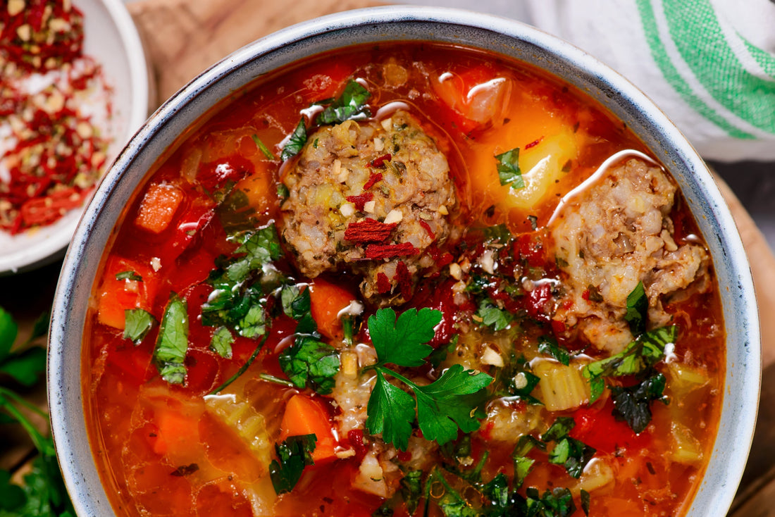 Ciorba de Perisoare - vegetarisch mit sunflowerHACK