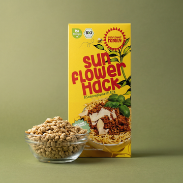 Schachtel SonnenblumenHACK mit Schale