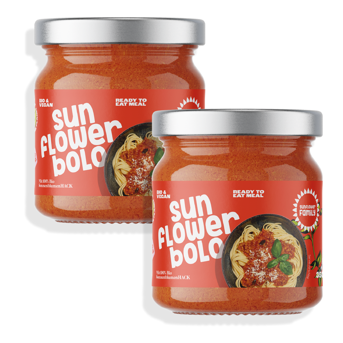 2 Gläser Fertigsauce sunflowerBOLO Bolognese vegan