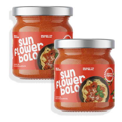 2 Gläser Fertigsauce sunflowerBOLO Bolognese vegan