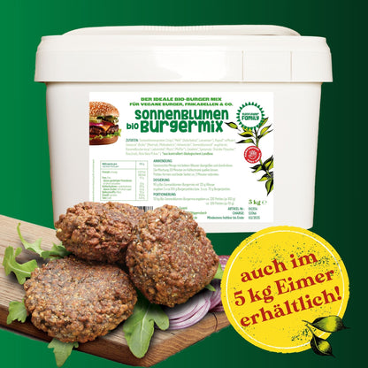 sunflowerBURGERMIX – für veganen Burgergenuss