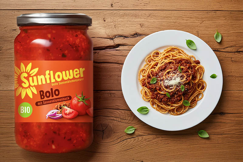Sunflower Bolo Sauce im Glas