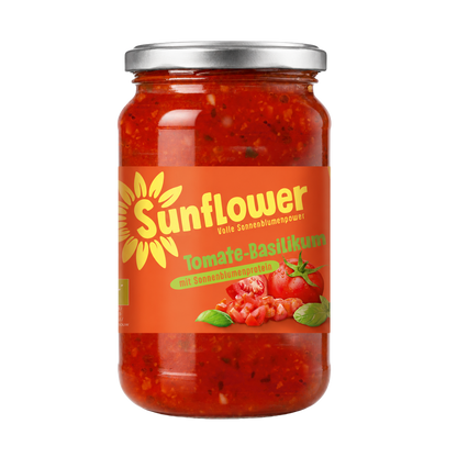 sunflower Tomate-Basilikum Sauce im Glas