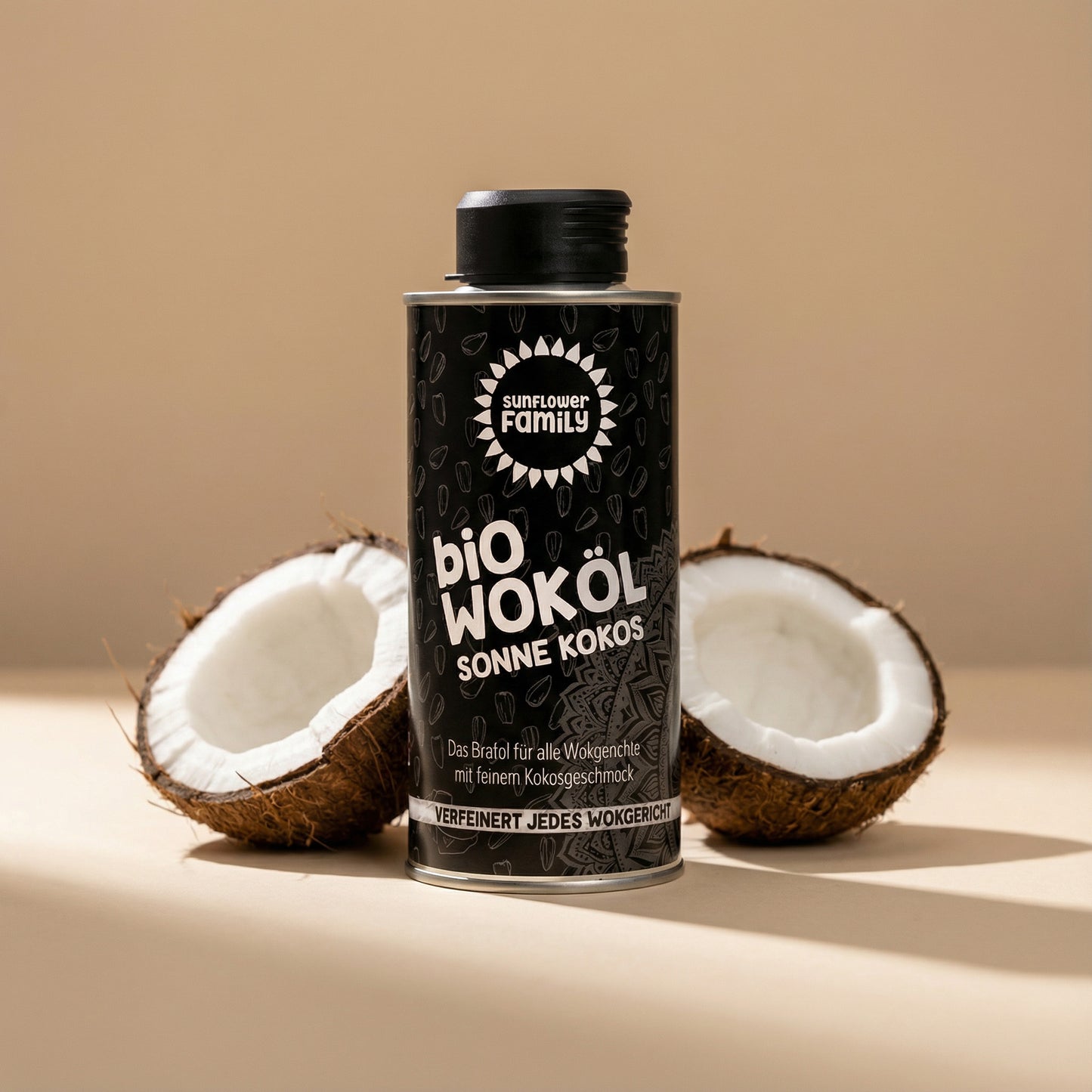 Dose Kokosöl zwei Kokosnuesse