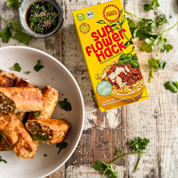 Frühlingsrollen vegan mit sunflowerHACK