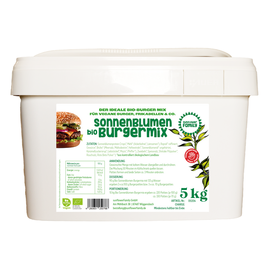 Großgebinde eimer burger mix vegan