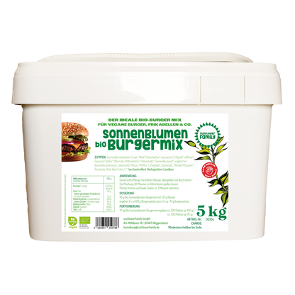 sunflowerBURGERMIX – pour un burger vegan réussi