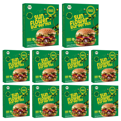 sunflowerBURGERMIX – für veganen Burgergenuss