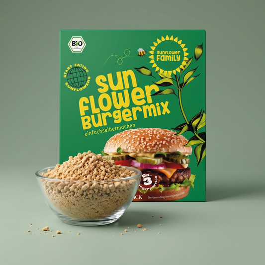 Packung sunflowerBURGERmix mit Schale